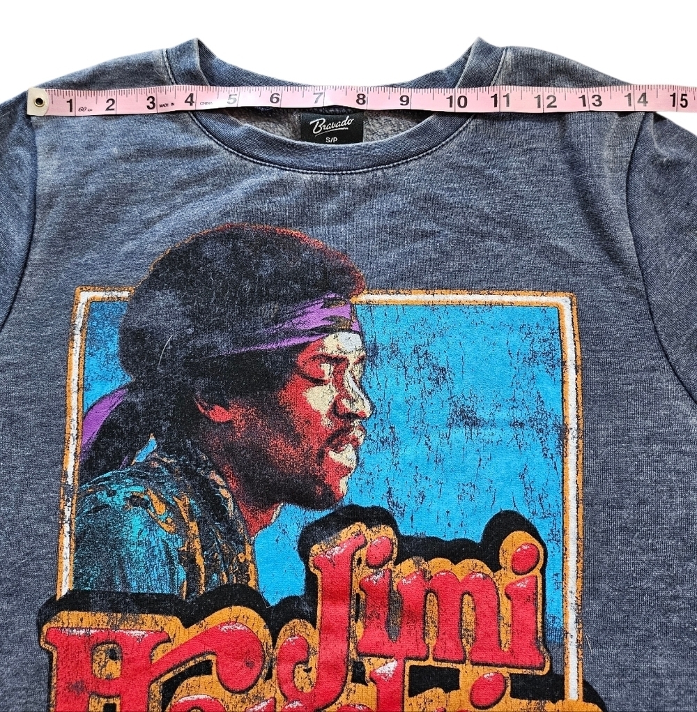 Bravado SM Blue Jimi Hendrix Pullover Sweatshirt - Picture 9 of 10